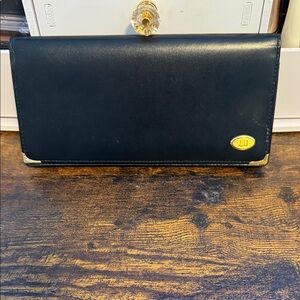 Dunhill Black and Gold Women's Wallet